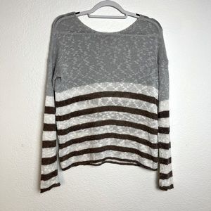 Tommy Bahama long sleeve linen cotton pullover knit top size XS